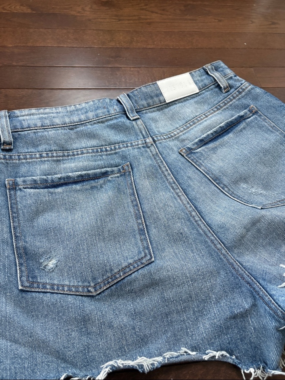 Pistola Denim Shorts Nova Size 29 High-Rise Relaxed Distressed Cutoff Festival - Picture 7 of 13